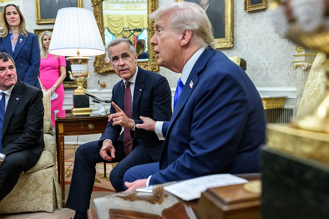 US-Präsident Donald Trump und der kanadische Premierminister Mark Carney im Weißen Haus, Oktober 2025.