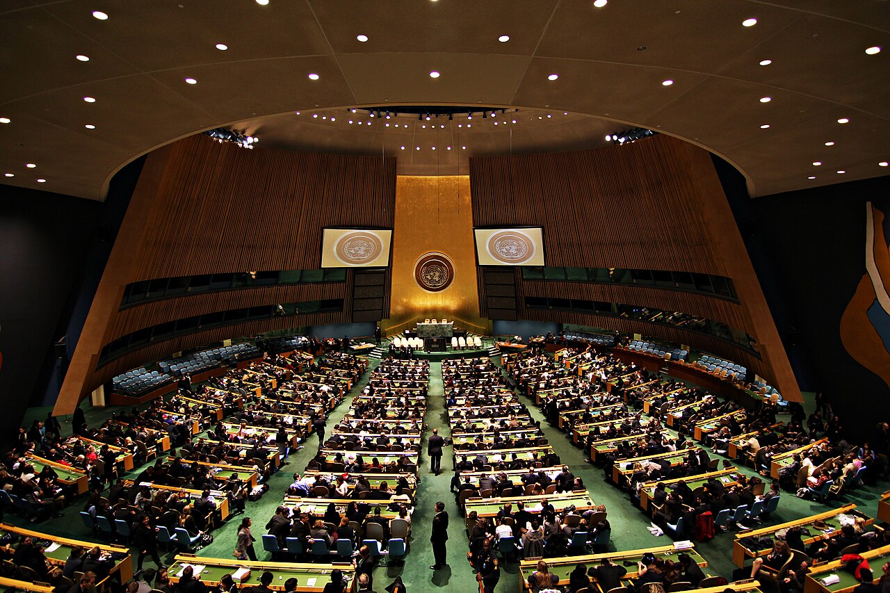 Der Saal der UN-Generalversammlung in New York, in dem Trump am 22. September 2026 sprach.