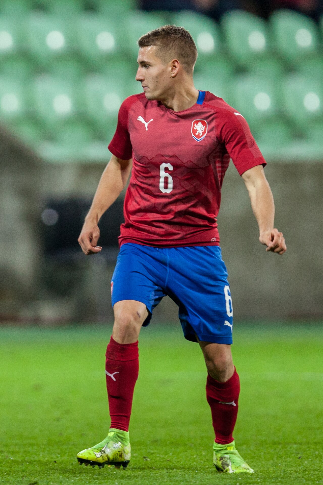 Michal Sadílek im Trikot der tschechischen U21-Auswahl, 2019