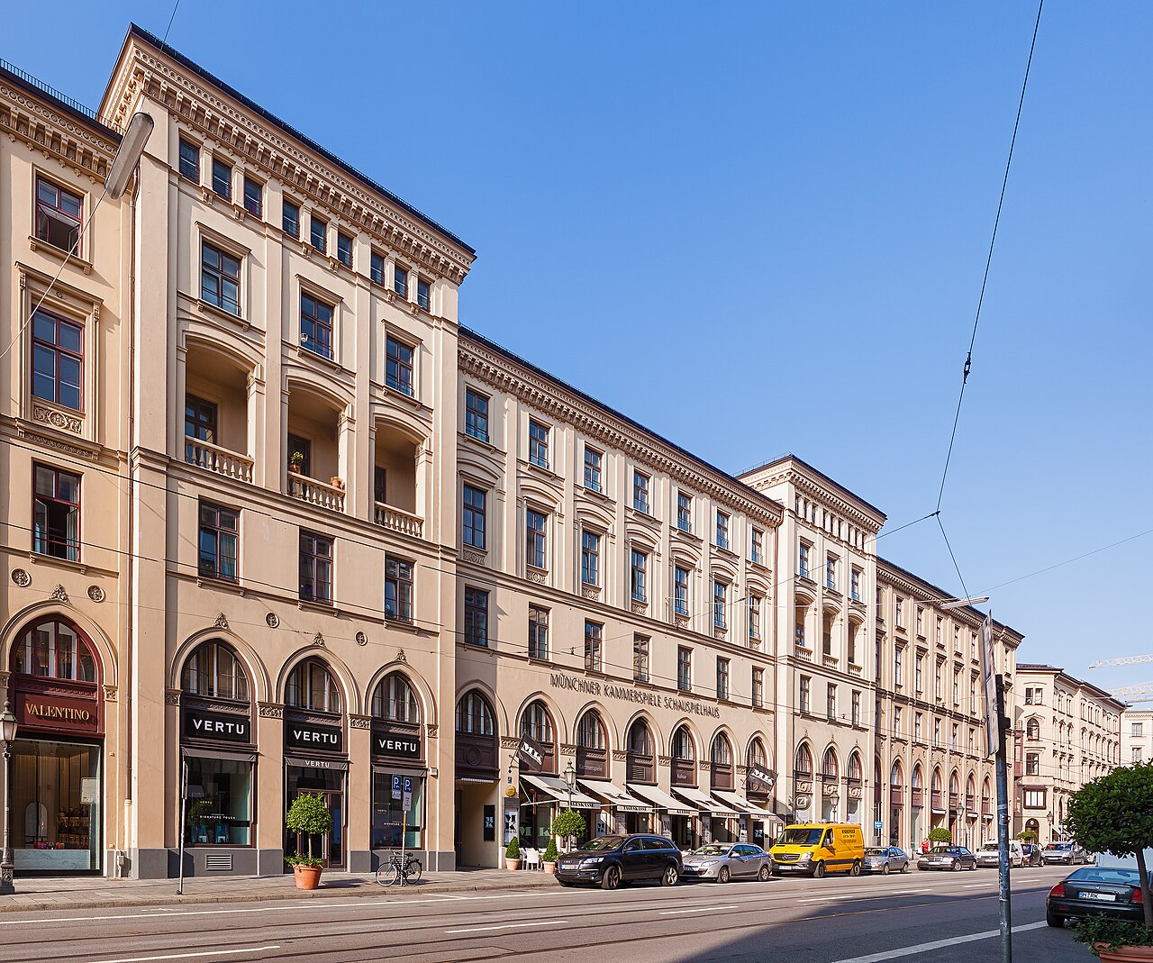 Die Münchner Kammerspiele an der Maximilianstraße - Veronika Fitz gehörte hier zum Ensemble.