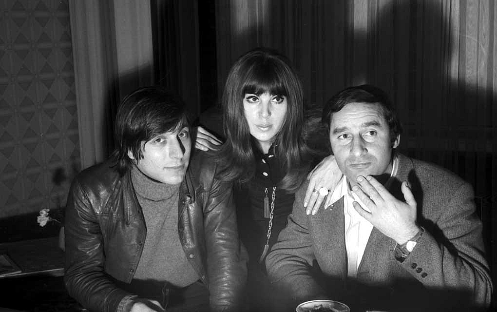 Werner Enke, May Spils und Henry van Lyck bei einer Pressekonferenz im Colombi Hotel Freiburg im Januar 1970 zum Film „Nicht fummeln, Liebling“