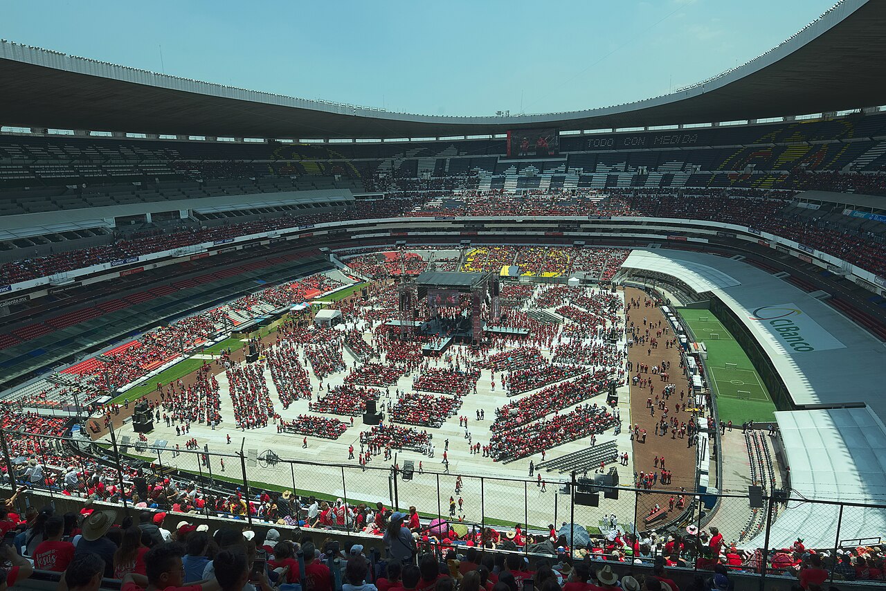 Innenansicht des Aztekenstadions in Mexiko-Stadt