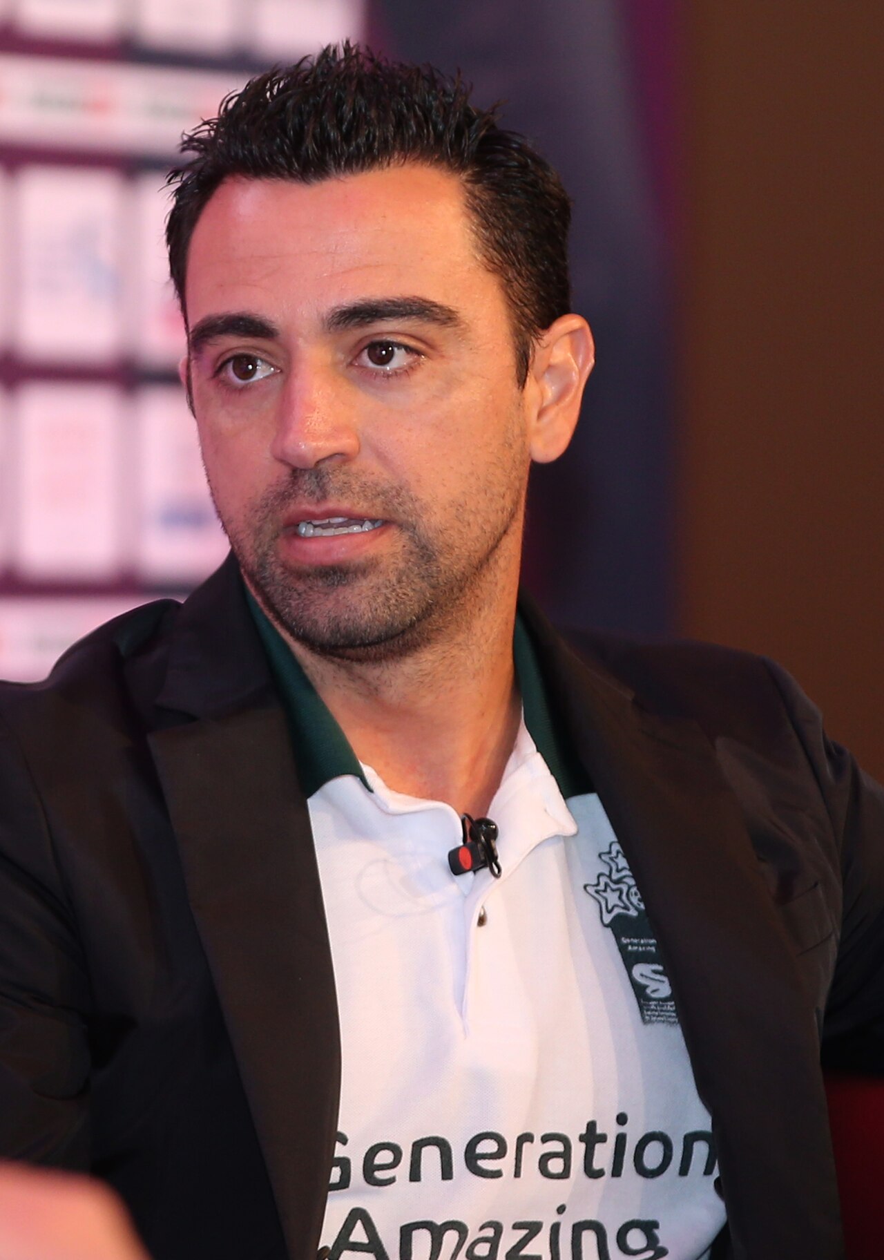 Xavi Hernández beim Soccerex Asian Forum 2016 in Doha.